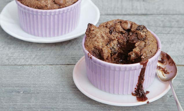 Chocolate cherry bread pudding