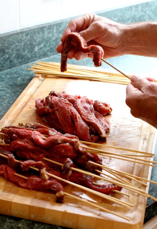 Grilled Korean Steak Skewers