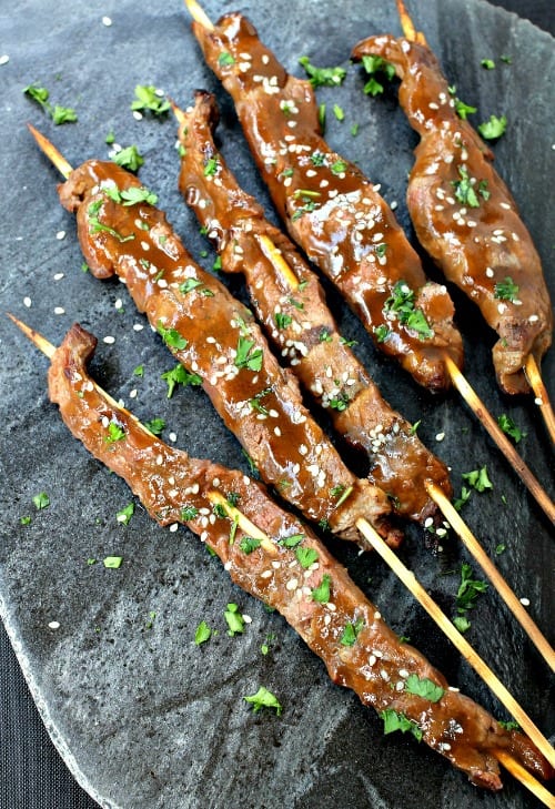 Grilled Korean Steak Skewers