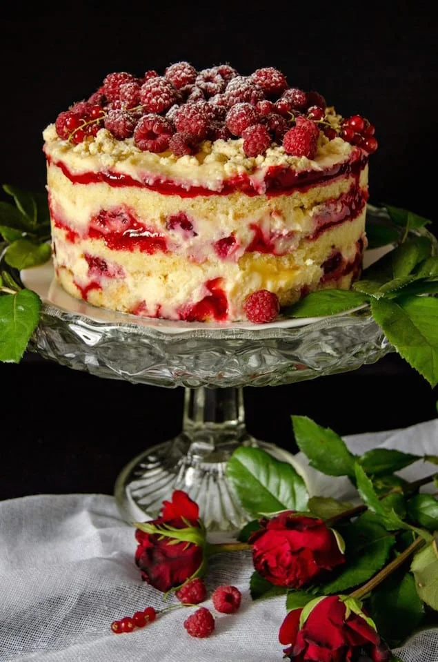 Lemonade and Raspberry Layer Cake