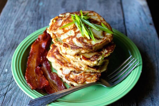 Savory Bacon and Scallion Pancakes