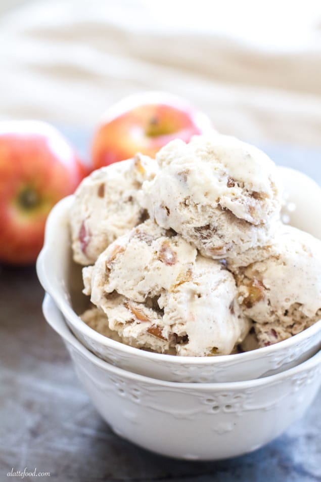 Creamy Caramel Apple Ice Cream