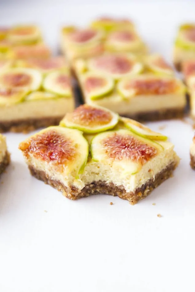 Honey and Fig Cheesecake Bars