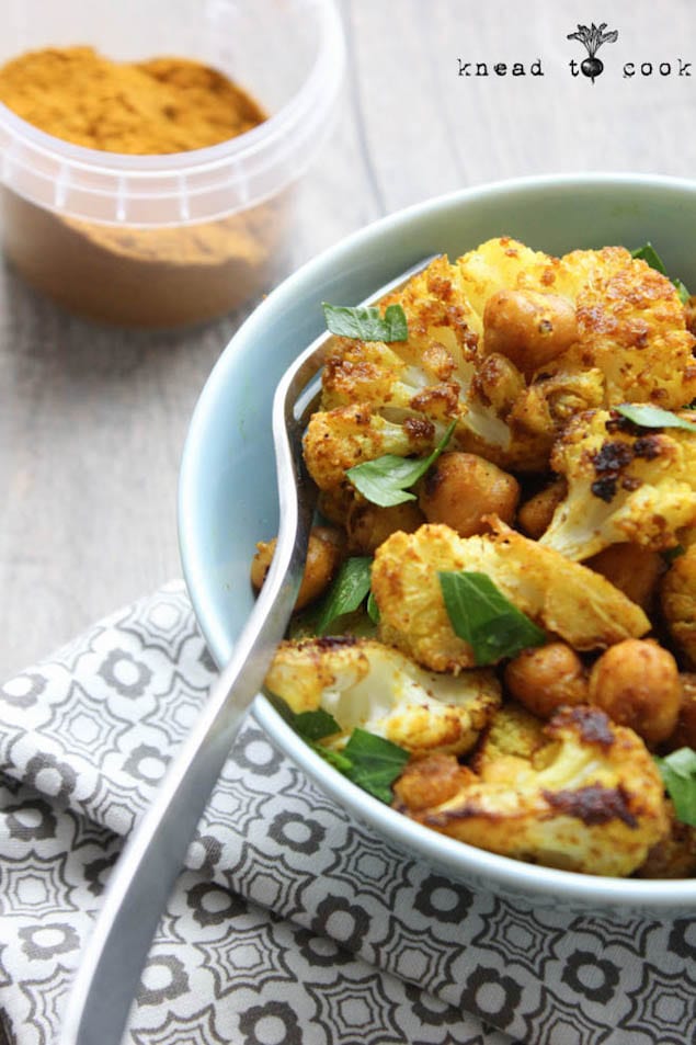 Tikka Masala Spiced Chickpeas and Cauliflower