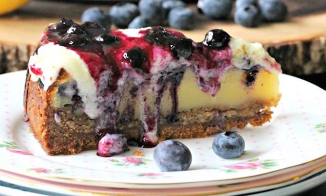 Healthy Yogurt Oat Blueberry Breakfast Cake | Homemade Breakfast Cake