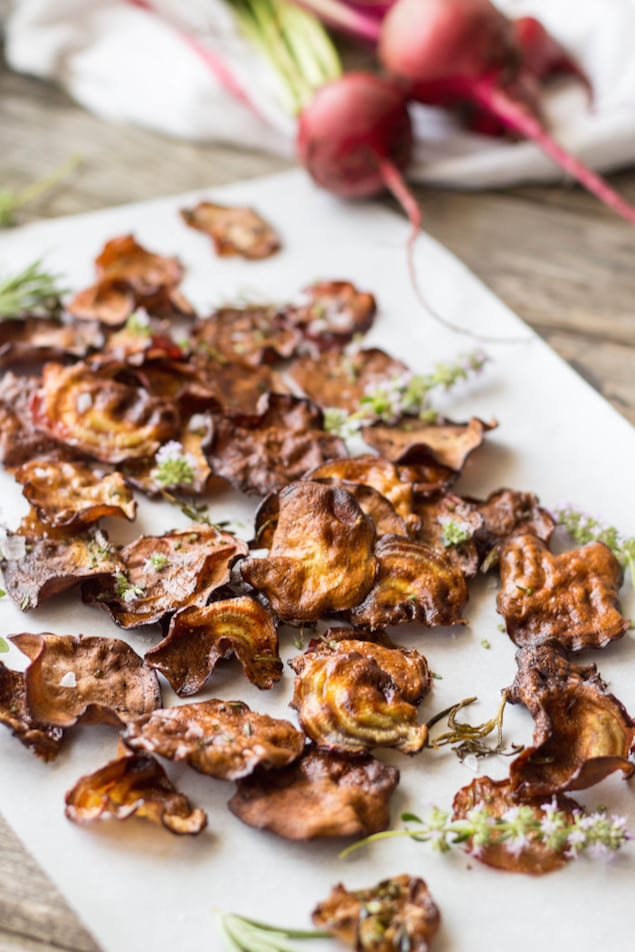 Crispy Baked Beet Chips