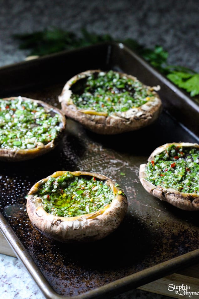 Chimichurri Portobello Mushroom Wraps