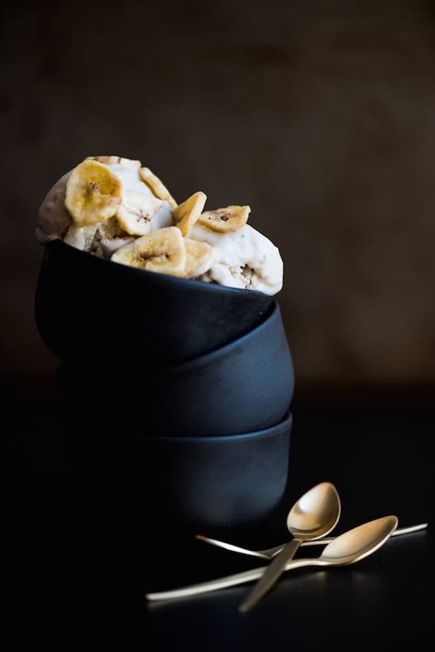 Roasted Banana Ice Cream