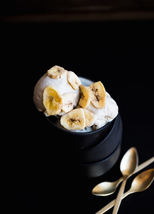 Roasted Banana Ice Cream