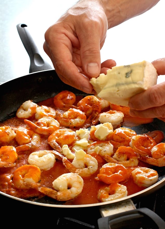 Castello Summer of Blue — Spicy Shrimp and Blue Brie Polenta