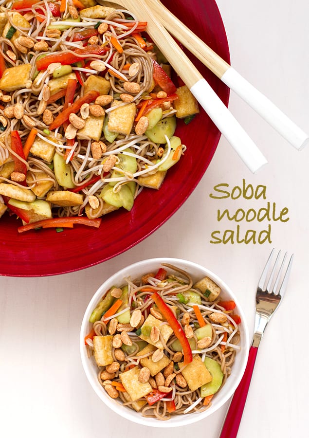 Tofu Soba Noodle Salad