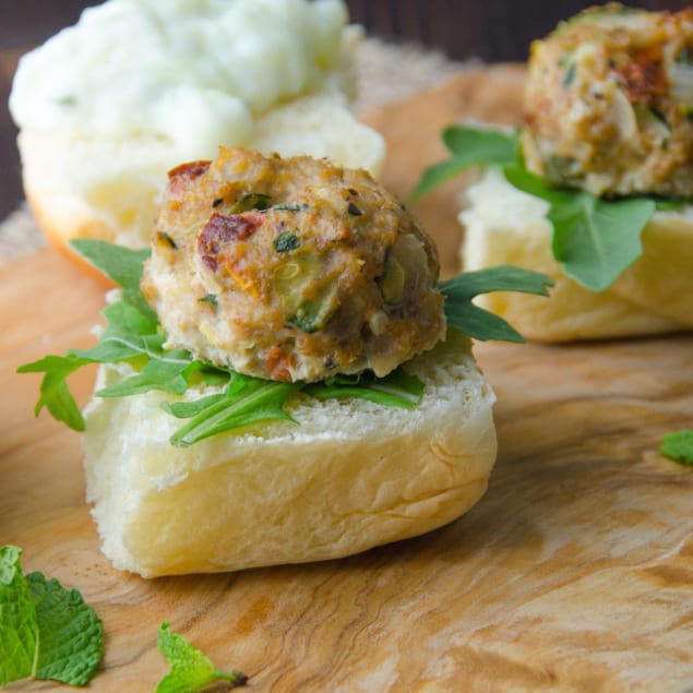 Mediterranean Meatballs with Tzatziki Sauce