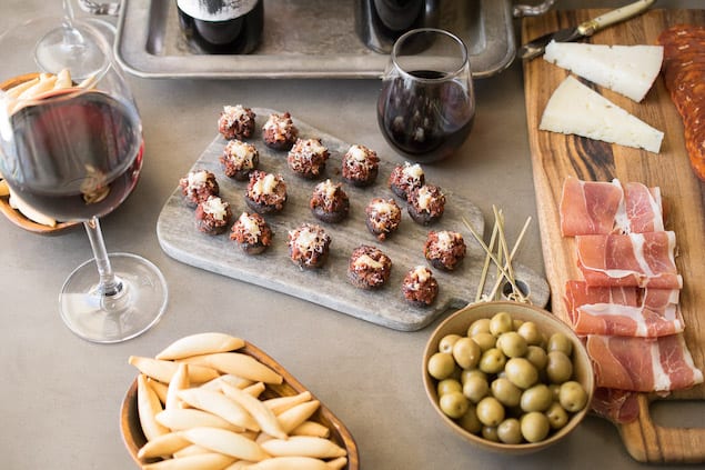 Garnacha Day — Chorizo Filled Mushrooms