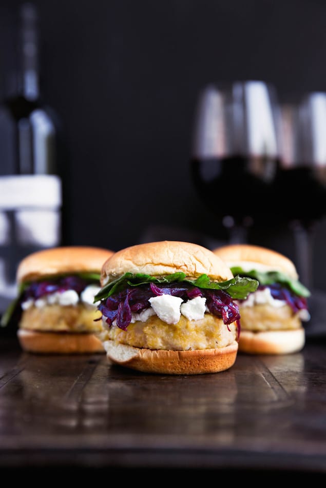 Garnacha Day— Turkey Sliders with Goat Cheese and Red Wine Onions 