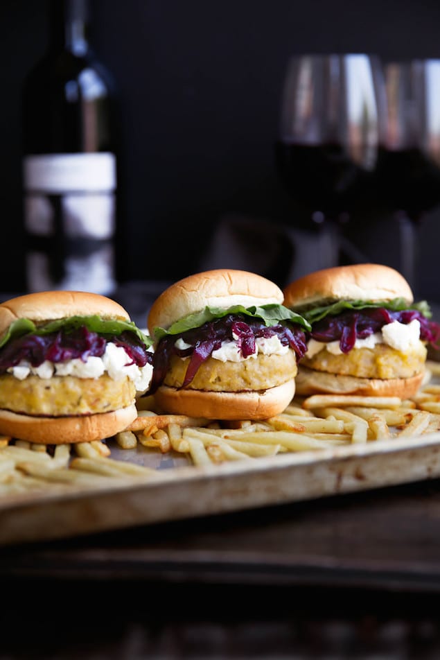 Garnacha Day— Turkey Sliders with Goat Cheese and Red Wine Onions 