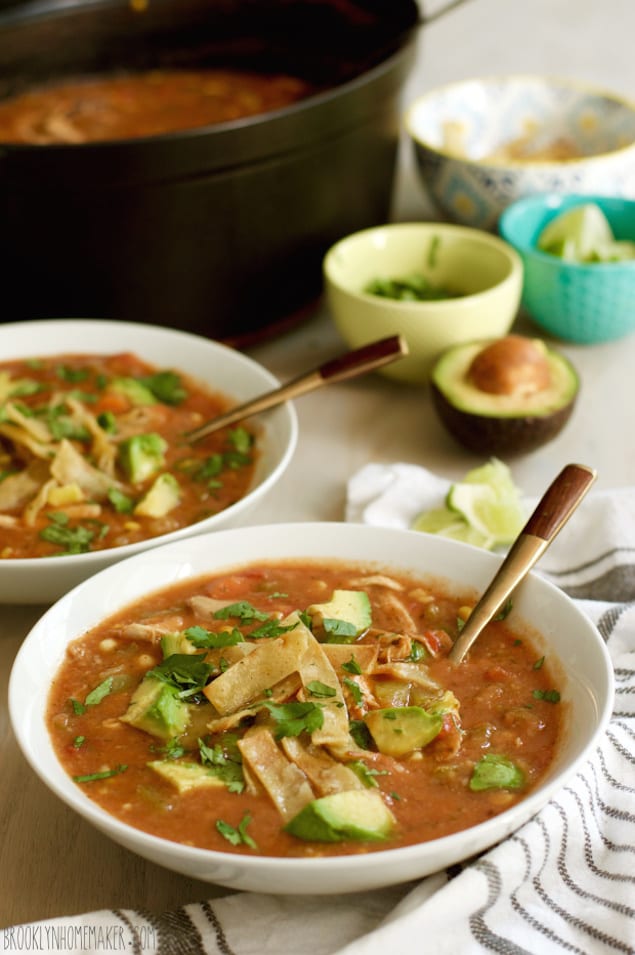 Hearty Chicken Tortilla Soup