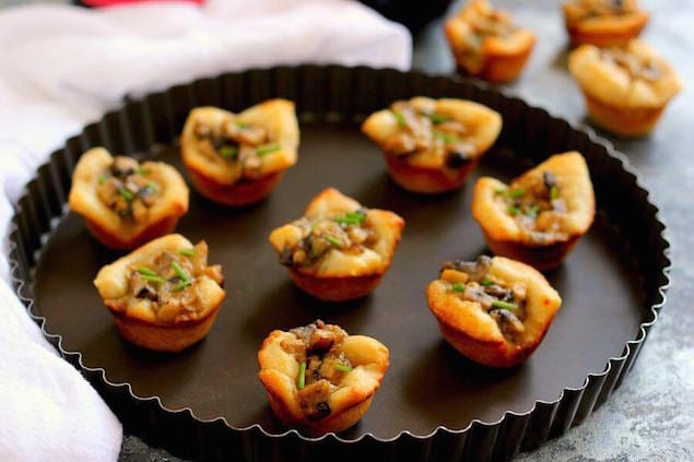 Garnacha Day — Mushroom and Parmesan Bites