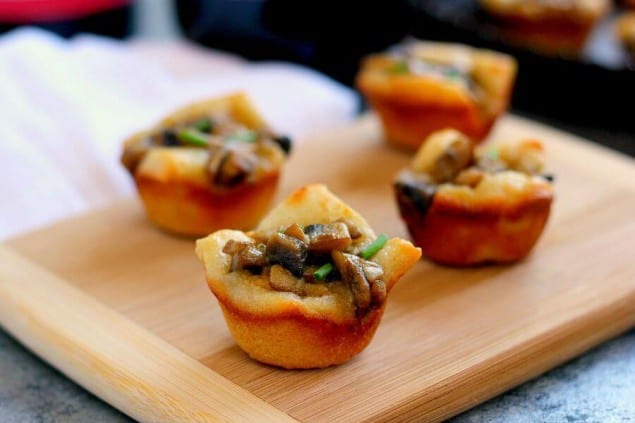 Garnacha Day — Mushroom and Parmesan Bites