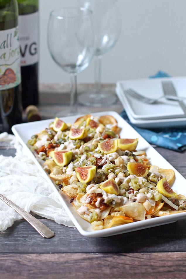 Garnacha Day — Spanish Nachos with Figs and Iberico Cheese