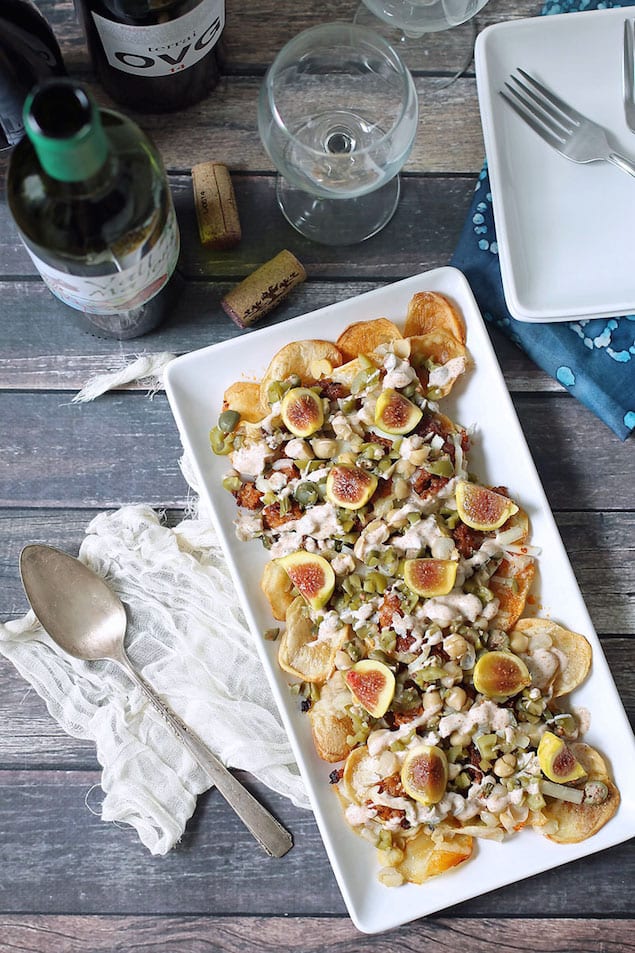 Garnacha Day — Spanish Nachos with Figs and Iberico Cheese