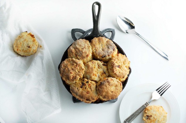 Cheddar Biscuit Topped Chili