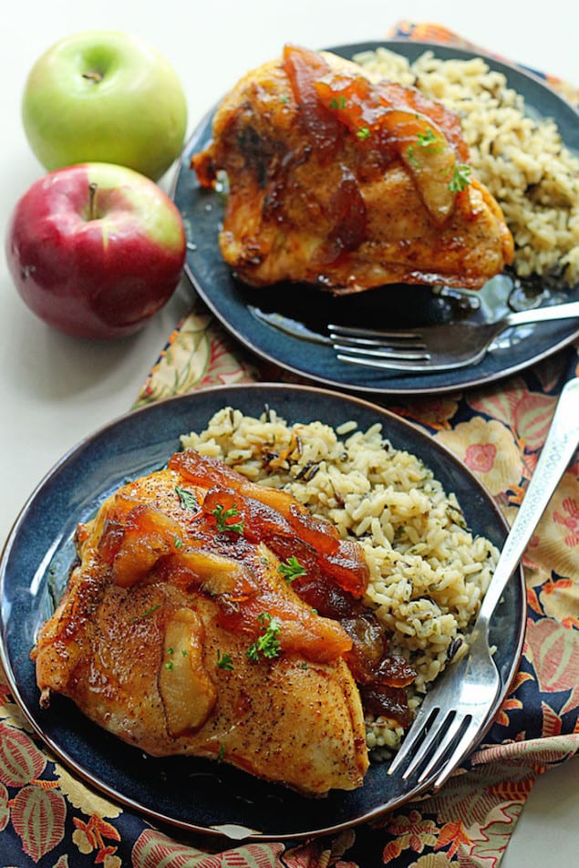 Simple Apple Cider Glazed Chicken