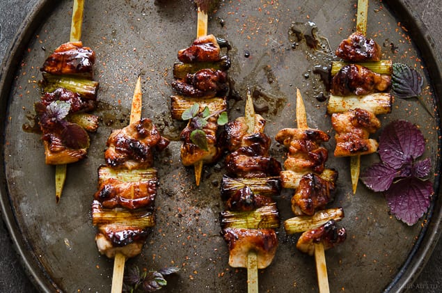 Negima Yakitori (Japanese Chicken Skewers With Scallion) Recipe