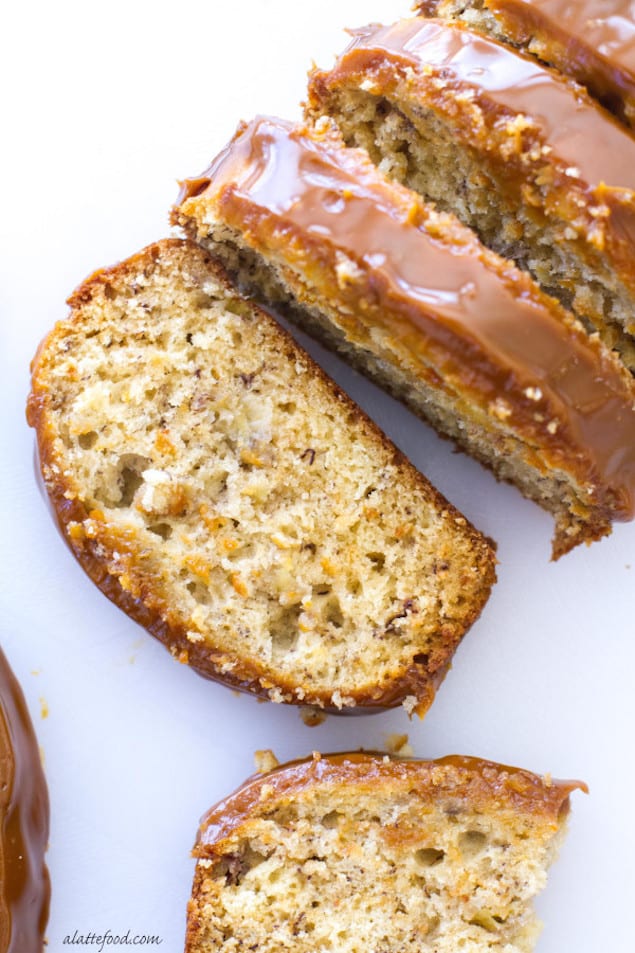 Glazed Dulce de Leche Banana Bread