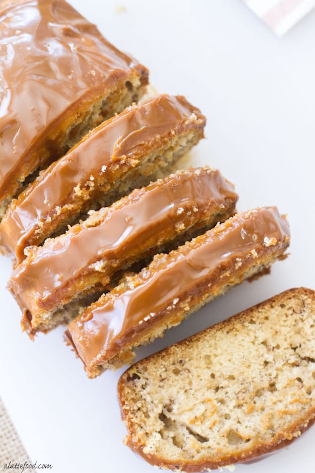 Glazed Dulce de Leche Banana Bread