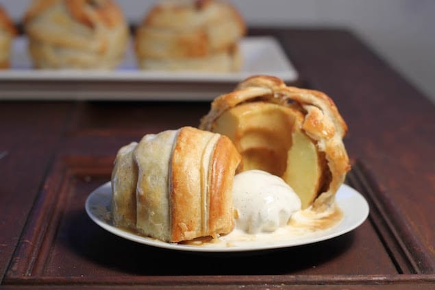 Puff Pastry Caramel Apples