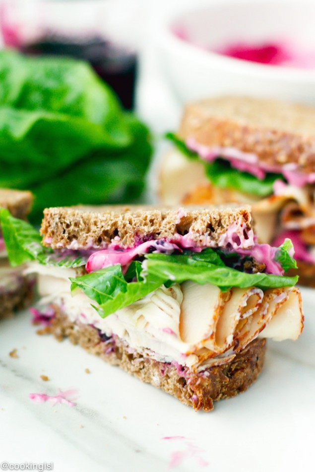 Blueberry and Turkey Sandwiches