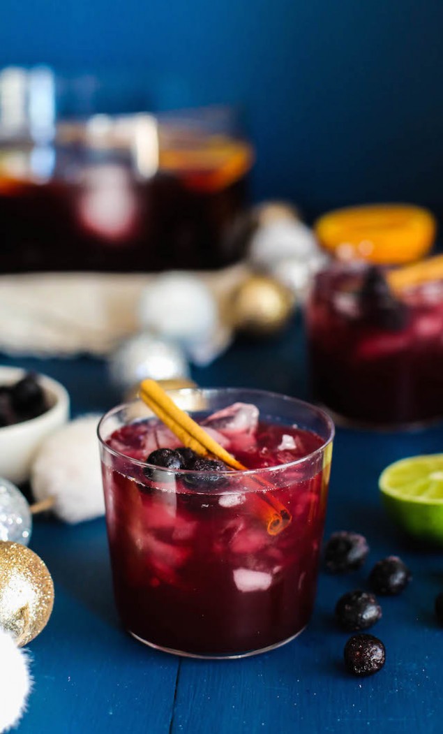 Spiced Blueberry Rum Punch