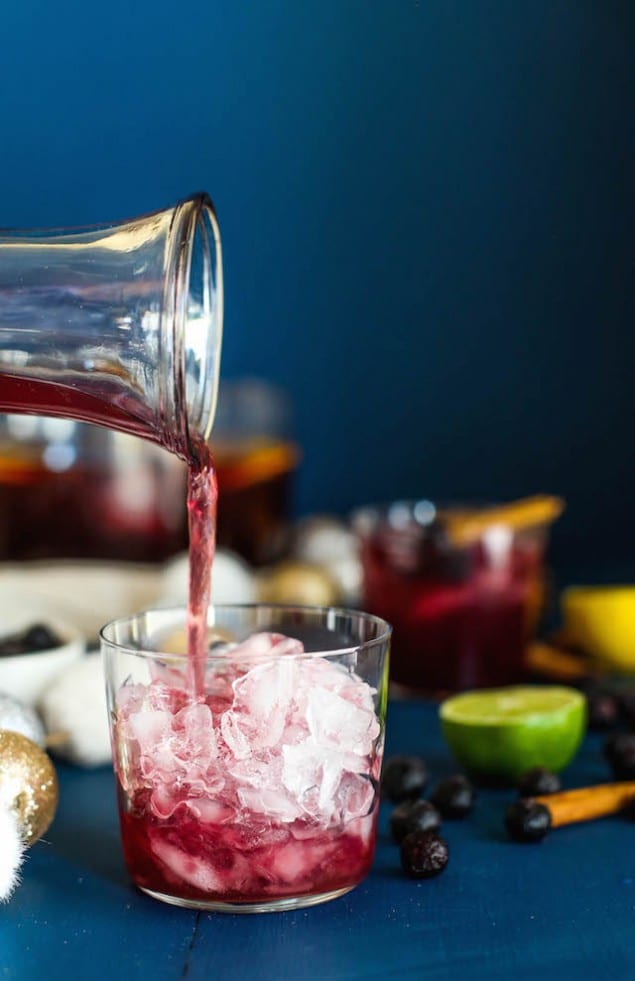 Spiced Blueberry Rum Punch