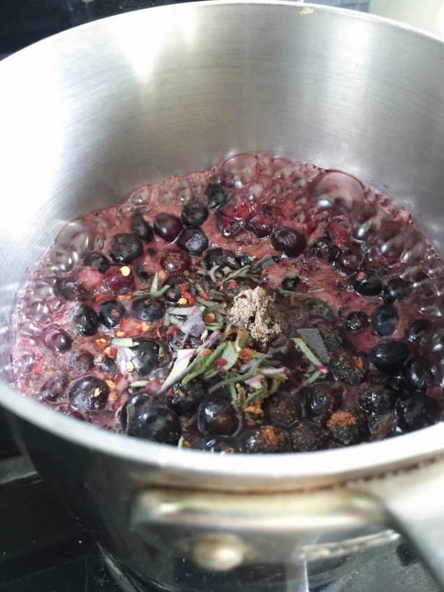 Blueberry and Sage Chutney