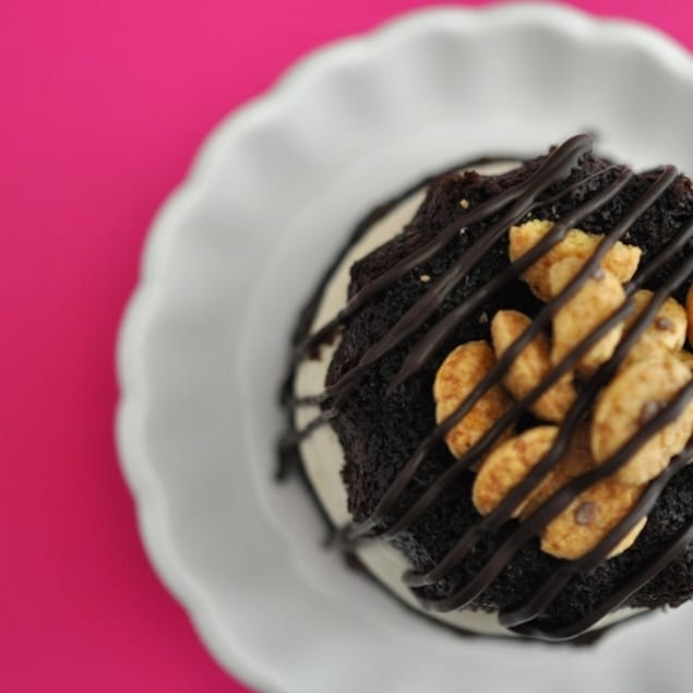 Mini Chocolate Bundt Cake Sandwiches