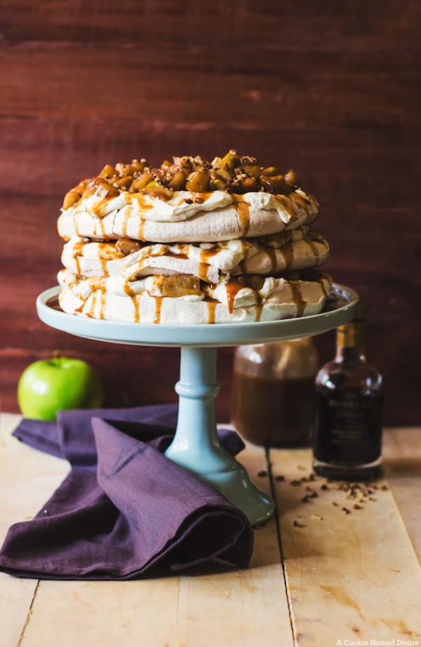 Caramel Apple Pavlova