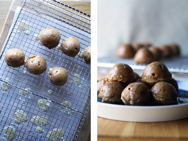 Baked Apple Donut Holes with Honey Glaze