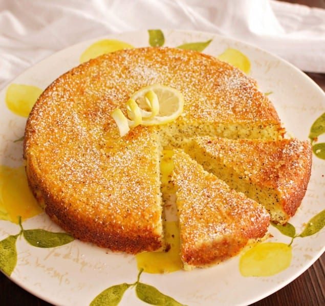 Lemon Poppy Seed Cake with Almond Flour