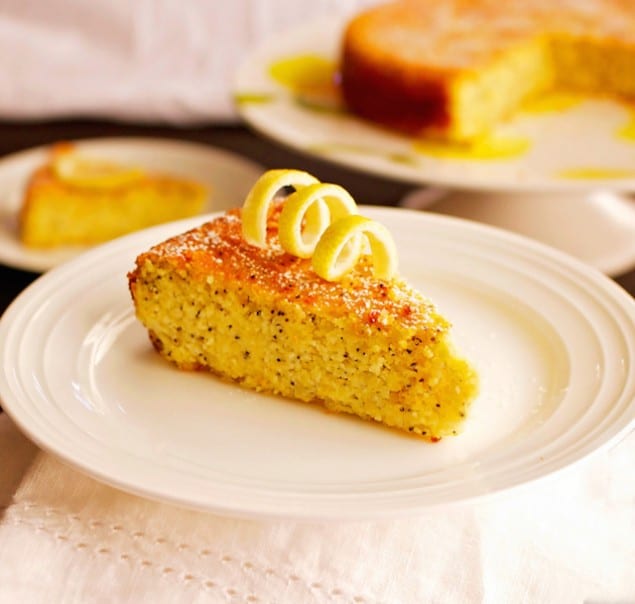 Lemon Poppy Seed Cake with Almond Flour