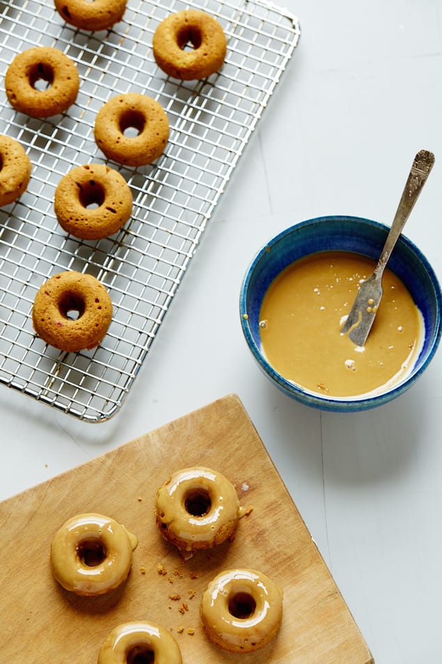 Spiced Maple Donuts with Maple Molasses Glaze