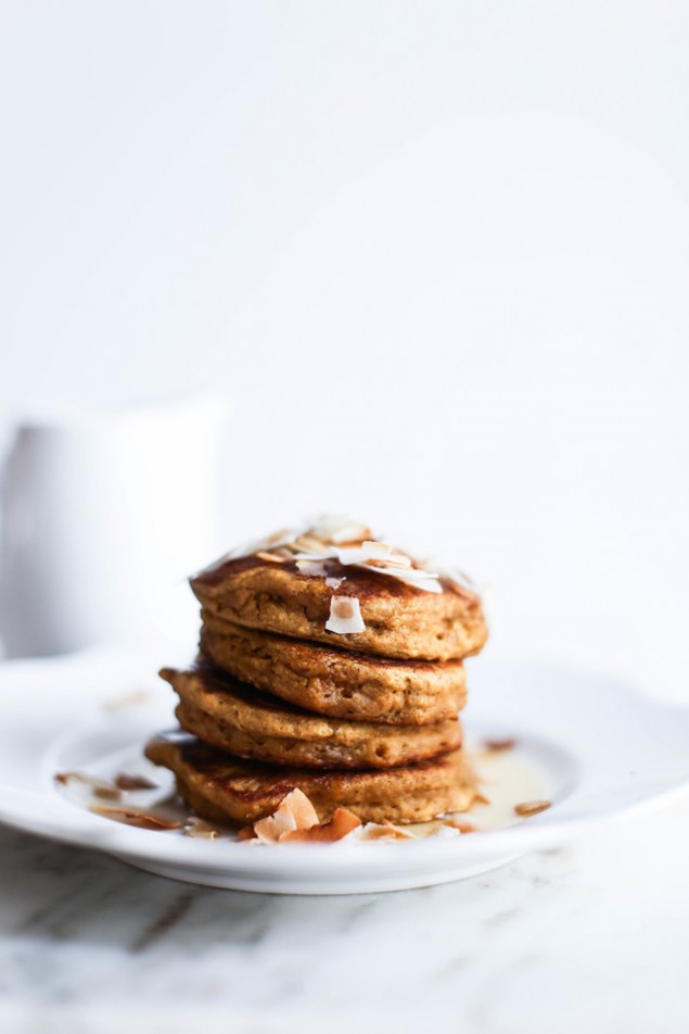 Sweet Coconut and Pumpkin Pancakes