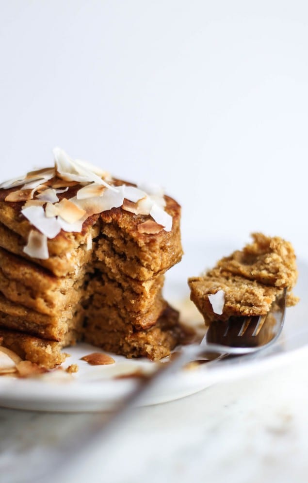 Sweet Coconut and Pumpkin Pancakes