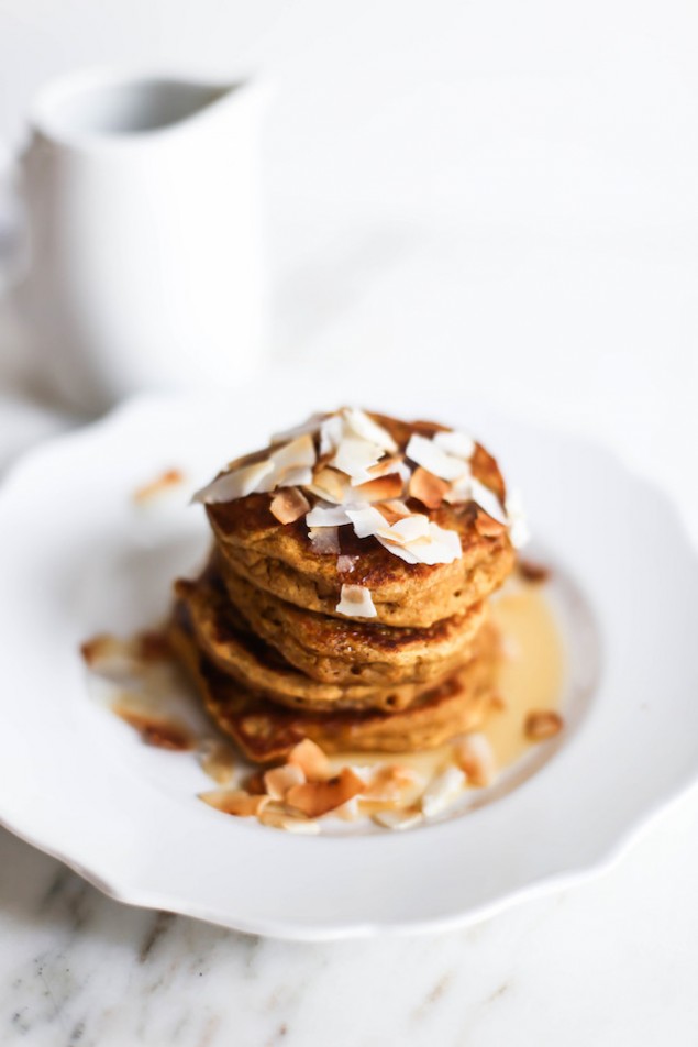 Sweet Coconut and Pumpkin Pancakes