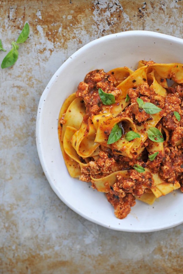 Vegetarian Bolognese with Tofu