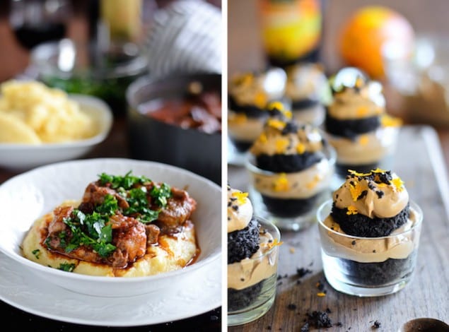 Italian Holiday Table: Oxtail Osso Bucco and Dark Chocolate Olive Oil Trifles