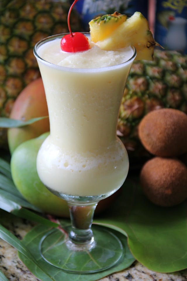 A frothy mix of creamy coconut milk, pineapple and rum, the Piña Colada was invented at Carbe Hilton Puerto Rico. Image: Hilton
