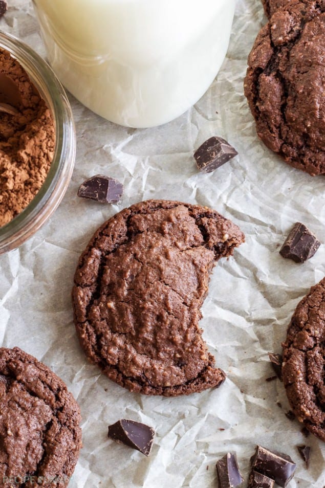 Soft Chocolate and Almond Cookies