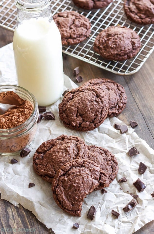 Soft Chocolate and Almond Cookies