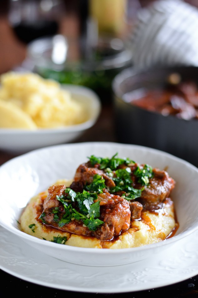 Italian Holiday Table: Oxtail Osso Bucco and Dark Chocolate Olive Oil Trifles