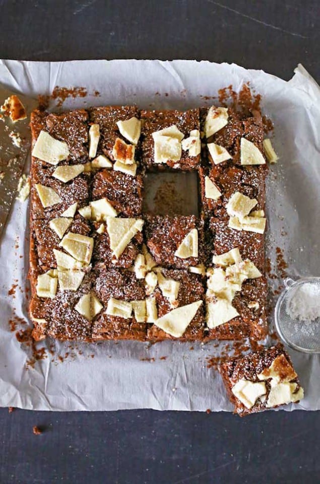 Artichoke and Garlic Butter Pasta with Easy Double Chocolate Brownies